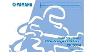 2009 Yamaha XV1900A rider owner's manual (Reprint) - Picture 1 of 9