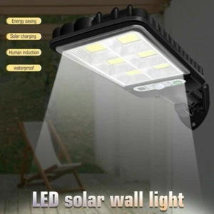 1000000LM LED Solar Motion Sensor Light Bright Garden Outdoor Street Wall Lamp - Picture 1 of 18