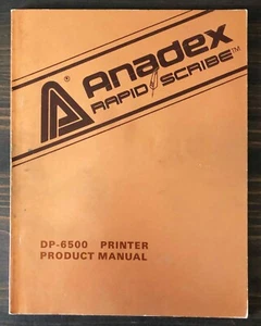 Anadex - Rapid Scribe DP-6500 Product Manual (1983) - Picture 1 of 7