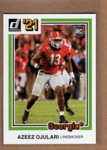 2021 Donruss Retro Azeez Ojulari Rookie Orange Parallel New York Giants #50 RC - Picture 1 of 2
