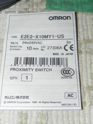 Omron PROXIMITY switch E2E2-X10MY1-US 10MM - Image 1 of 4