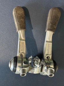 ! VINTAGE SHIMANO NO BOLT STEM SHIFTER FRICTION SPRING LOADED  LONG ARM - Picture 1 of 3