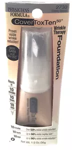 Physicians Formula CoverTox Ten 50 Wrinkle Therapy Foundation Creamy Natural - Picture 1 of 5