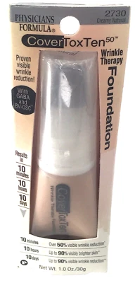 Physicians Formula CoverTox Ten 50 Wrinkle Therapy Foundation Creamy Natural  - Image 1 of 4