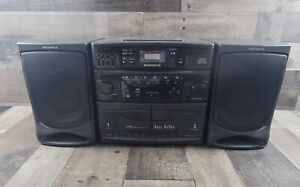 Vintage Magnavox Dual Cassette Boombox AZ9340 CD AM/FM Stereo Radio - READ