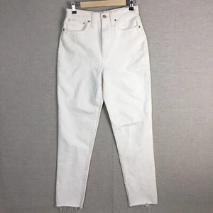 Madewell The MomJean Mujer 27 Alto Blanco AN831 CREMALLERA ROTA NUEVO CON ETIQUETAS - Imagen 1 de 9
