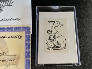 1960 Topps Popeye Tattoos Kangaroo Art B&W Paper Proof Topps Vault Tattoo Card - Picture 1 of 7