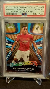 2017 Topps Chrome UCL Anthony Martial Future Stars Gold /50 PSA 10 - Bild 1 von 2