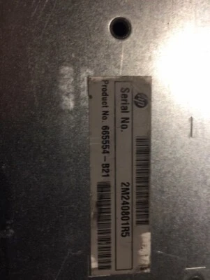 HP DL380P G8 665554-B21 25XSFF 256GB RAM, DUAL 750W P.S RAILS, 2X 8GB FIBRE - Image 1 of 4