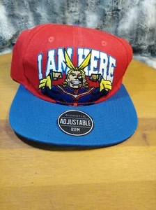 Bioworld My Hero Academia Snapback Hat All Might Anime Red Blue Adjustable Cap - Picture 1 of 8