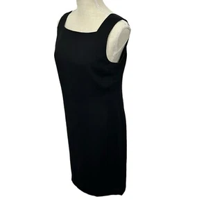 Liz Claiborne Sheath Dress Above the Knee Boatneck Womens Size 8 Black NWT - Picture 1 of 10