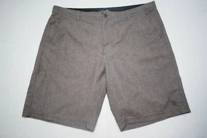 Da Hui Hybrid Board Shorts Gray Flat Stretch With Pockets Mens 40 x 11" - Picture 1 of 6