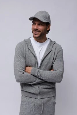 1st American Sudadera Cremallera Todo Cárdigan con Capucha Cachemir Lana Hombre - Imagen 1 de 4