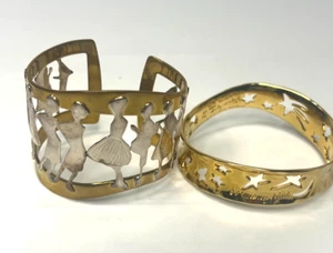 RLM Studio Paar Andy Warhol Fd. Armbänder Silhouette/So Mny Sterne Sterling/Messing - Bild 1 von 13