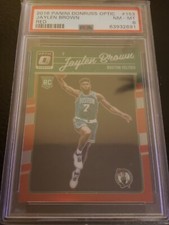 2016-17 Donruss Optic Red Jaylen Brown rookie /99 PSA 8