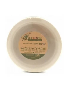 Alpen Sugarcane Bowl Natural 16cm 10 Pack - Picture 1 of 1