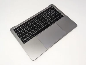 MacBook Pro 13" A1989 Palmrest Keyboard Top Case UK Space Grey 2018 2019 - Picture 1 of 12