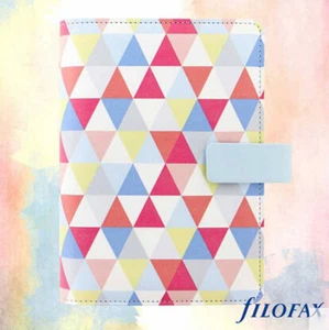 Filofax Pocket/Personal Gifts Geometric Diary Planner Leather Notebook Organiser - Picture 1 of 12