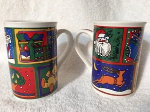 Tazze in gres firmate Fire Works designs edizione limitata Natale 1997 (2) - Foto 1 di 10