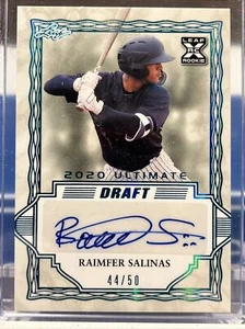 2020 Leaf Ultimate Draft - Platinum Spectrum #BA-RS2 Raimfer Salinas /50 (AU,... - Picture 1 of 3