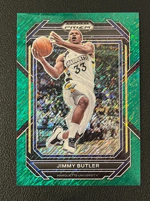 Jimmy Butler 2023 Prizm Draft Picks Green Shimmer /3 Marquette - Image 1 of 2