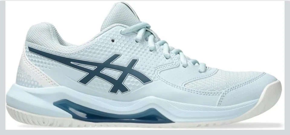 ASICS Womens GEL-Dedicate 8 Pickleball Shoe US Size 5.5 Cool Grey/Vintage Indigo - Image 1 of 4