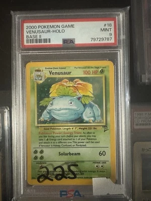 Базовый набор Venusaur 018/130 2 голограммы PSA 9 2000 - Изображение 1 из 2