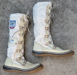 Pajar Canada Womens Tall Faux Fur Lined Lace Up Winter Boots Size EU 37 US 6.5-7 - Picture 1 of 8