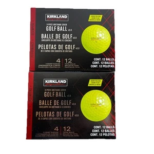 New Kirkland Signature 3 Piece Urethane Golf Balls - 23 Count Neon Yellow - Picture 1 of 2