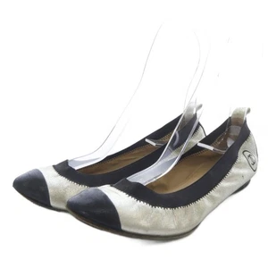 Zapatos planos Chanel para mujer talla 35,5 plateados - Imagen 1 de 8