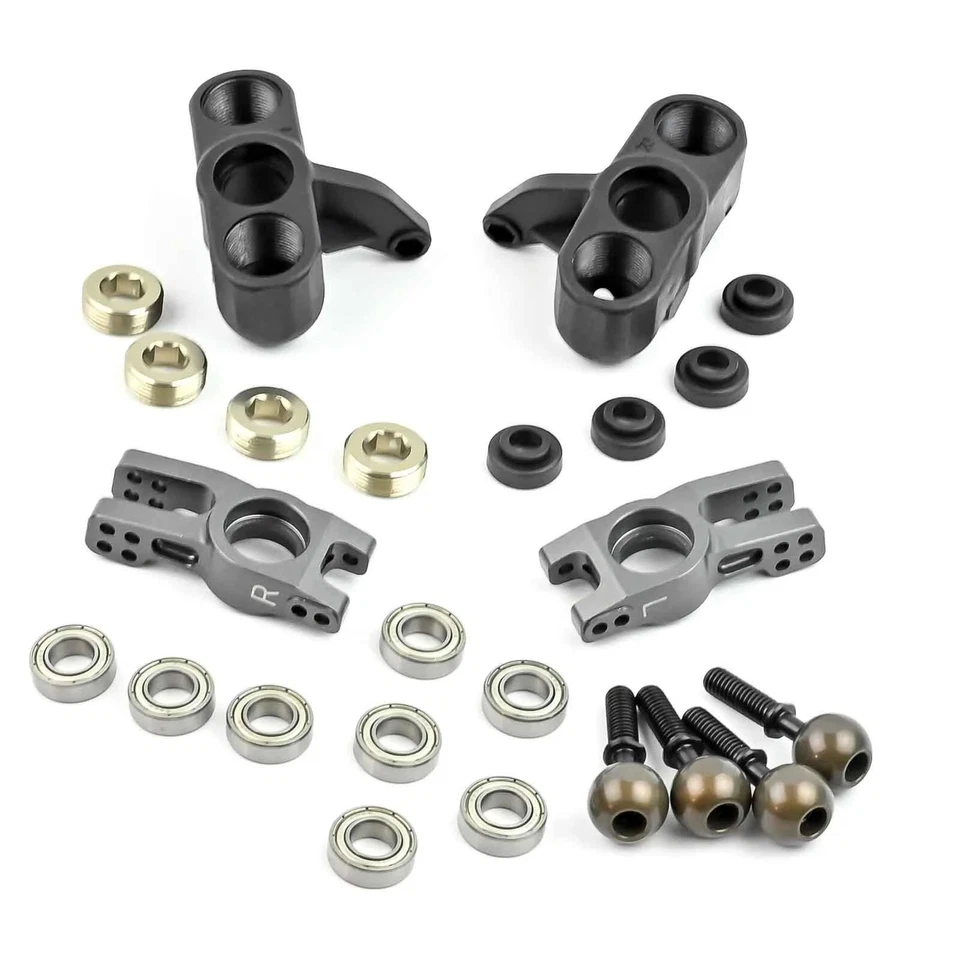 HoBao Hyper GT2 Full Hub Set Pivot Ball Steering Blocks Rear Hubs H89147 H89604+ - Image 1 of 3