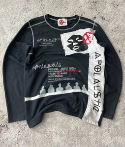 VTG NUMBER (N)INE STYLE PUNK  WASHED BAND LONGSLEEVE BLACK METAL  90S - Picture 1 of 9