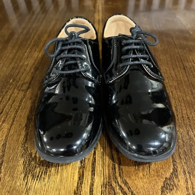 Tip Top Black Formal Dress Shoes Oxford Formal Boys Size 1 - Image 1 of 4