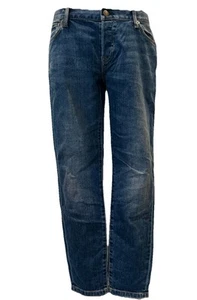 Designer Burberry Brit Mid Blue Relaxed Skinny Jeans Mid Rise W28 L 29 UK 12 - Picture 1 of 24