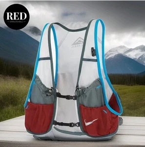 Nike Running Trail Vest Lightweight Adjustable Dark Red N1000599012 - Men's XL - Picture 1 of 7