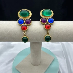 Orecchini vintage Lauren Lee pendenti clip a goccia. Vedi foto. - Foto 1 di 9