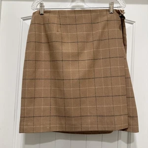 Talbots gerade über dem Knie Wickel Wollmischung Karo Rock GR 16 Karriere Spaß sexy - Bild 1 von 15