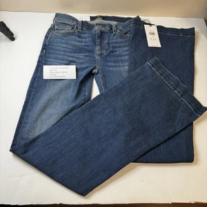 7 For All Mankind Dojo Flare Trouser AUM Denim Jeans 25 x 34 NWT BIN05 #414452 - Picture 1 of 5