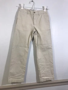Polo Ralph Lauren Boy Youth Chino Pants Size 8 Beige 100% Cotton Casual - Picture 1 of 4