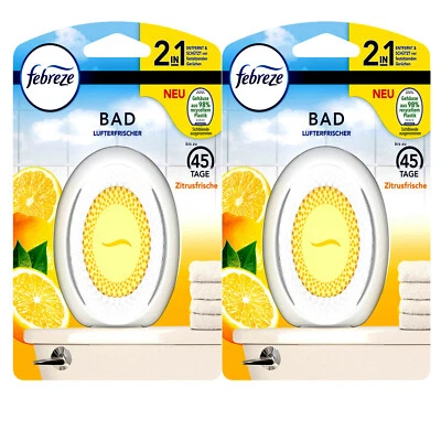2 x Febreze Lufterfrischer Zitrus Bad u. WC Raumduft Duftspender  Zitrusfrische - Bild 1 von 2