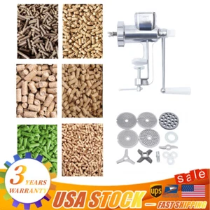 Edelstahl Vögel Köder Pellet Futtermühle manuell Haustierfutter Pelletmaschine - Bild 1 von 12