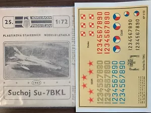 1/72 KP Decal SUKHOI Su-7 BKL: USSR, Czech & Polish AF. Letters & Numbers... OOP - Picture 1 of 2