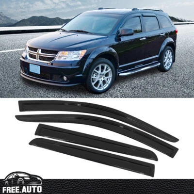 Juego de 4 viseras de ventana para Dodge Journey 09-20 protector solar deflector de lluvia acrílico Foto 1 de 4
