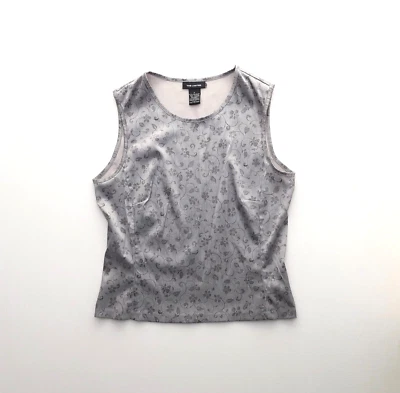 Top Y2K Años 90 The Limited Slinky Elástico Floral Grunge Gótico Ajustado Sin Mangas S M Foto 1 de 4