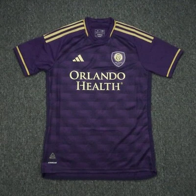 Camiseta Orlando City Adulto Mediana Púrpura Adidas 2023-24 Hogar Auténtica Calce Ajustado Foto 1 de 4