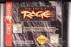 Sega Genesis Primal Rage vintage original video game loose cartridge rare 1995 - Picture 1 of 24