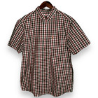 Fjallraven Orange &amp; Green Check S/S Button Up Shirt XL