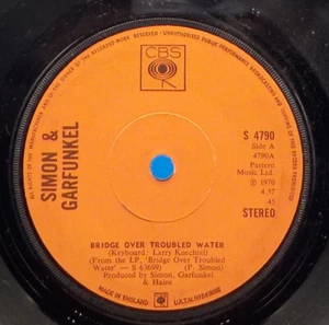 Simon & Garfunkel (UK Press) 45 Bridge Over Troubled Water / The Customer NM F4 - Picture 1 of 2