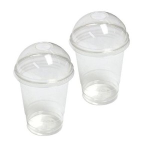 Disposable Smoothie Cups with Domed Lids perfect for slushies  8/12/16/20oz