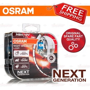 HB4 OSRAM NIGHT BREAKER LASER +150% NEXT GEN Headlight Lamp x2 DuoBox 9006NL